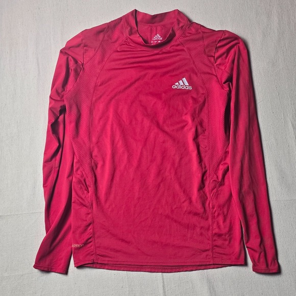 adidas Tops - Adidas Red Climacool Long Sleeve Base Layer Shirt Size L